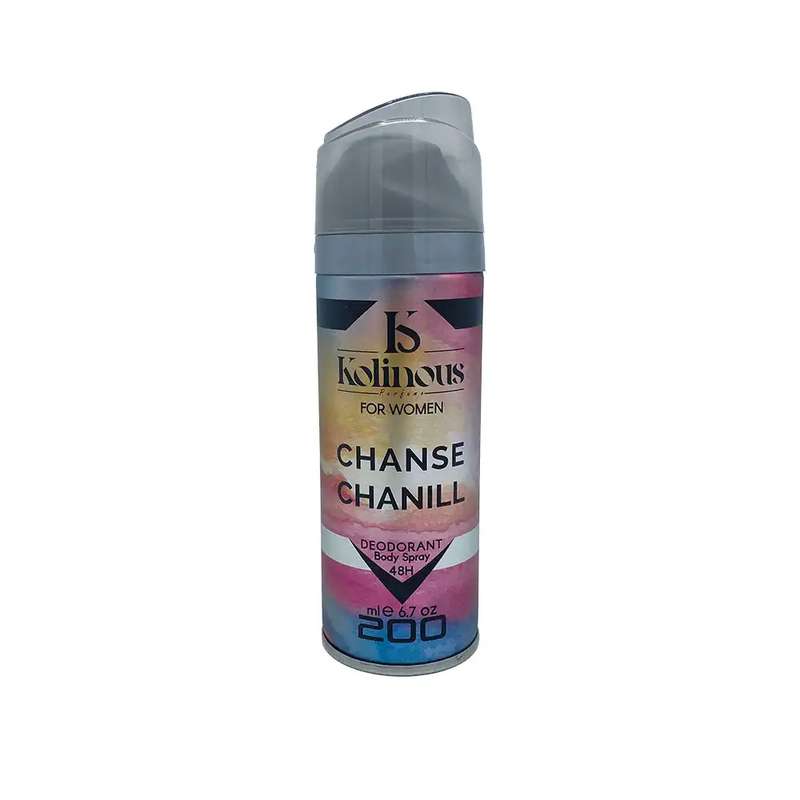 اسپری خوشبو کننده بدن زنانه کلینوس مدل چنس شنل حجم 200 میلی لیتر