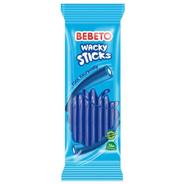 پاستیل ببتو مدل wacky sticks رزبری - 180 گرم