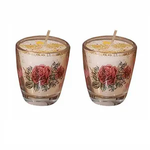 شمع لیوانی  مدل عطری مجموعه دو عددی