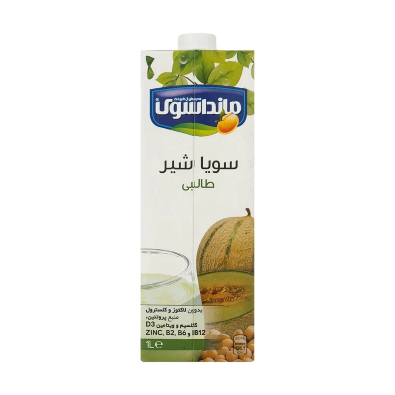 شیر سویا غیرلبنی باطعم طالبی مانداسوی - 1000 میلی لیتر