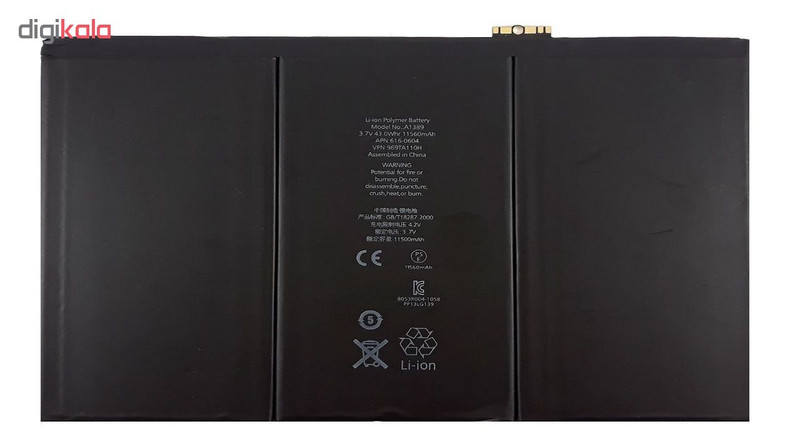 باتری تبلت مدل A1389 با ظرفیت 11560 میلی آمپرساعت مناسب برای تبلت اپل iPad 3