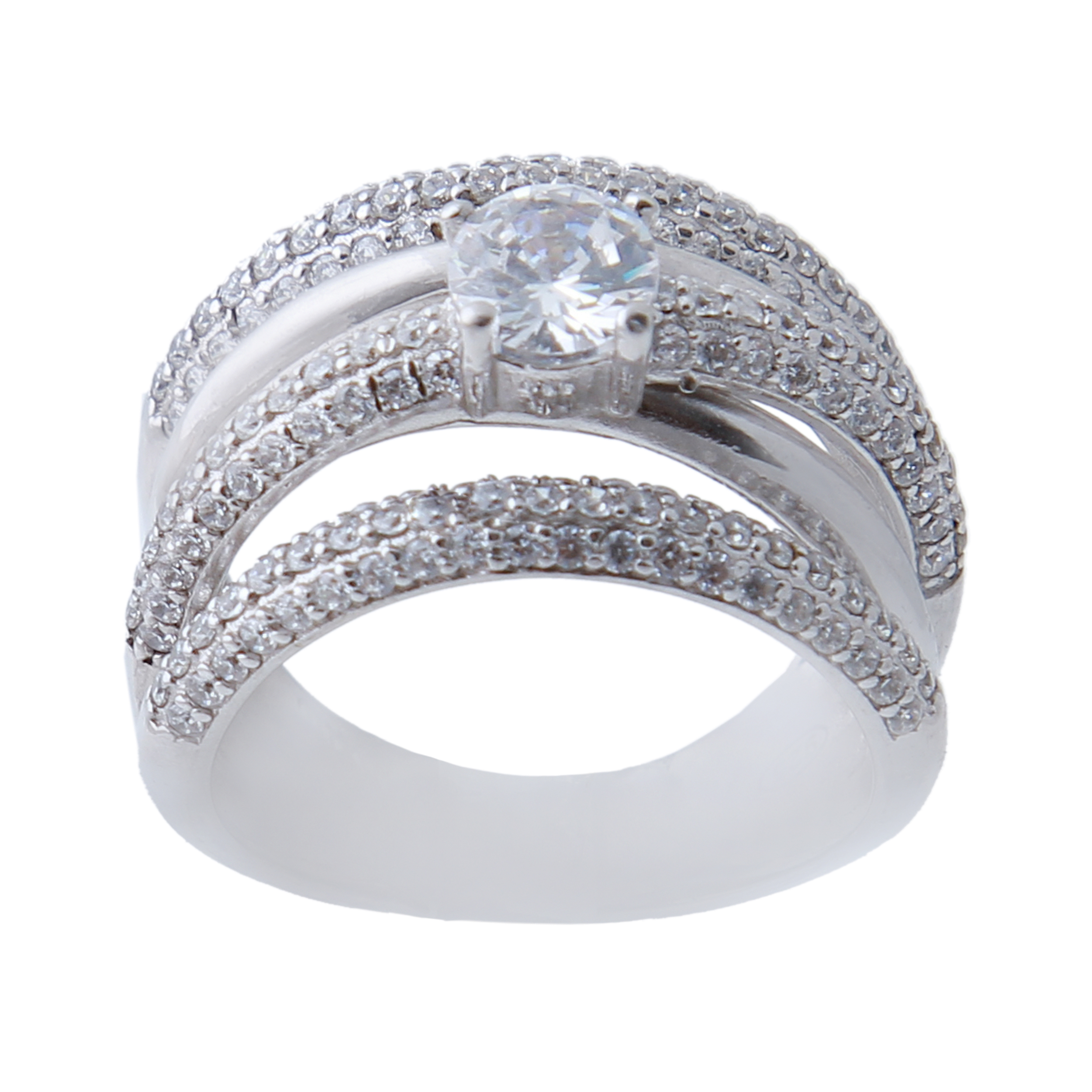   انگشتر نقره زنانه بازرگانی میلادی کد AWR_672