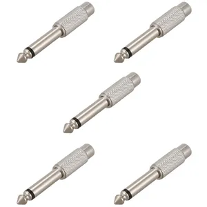 مبدل RCA به بنون 6.35 میلی متری مونو مدل RCA-6.35mm.Mono بسته 5 عددی