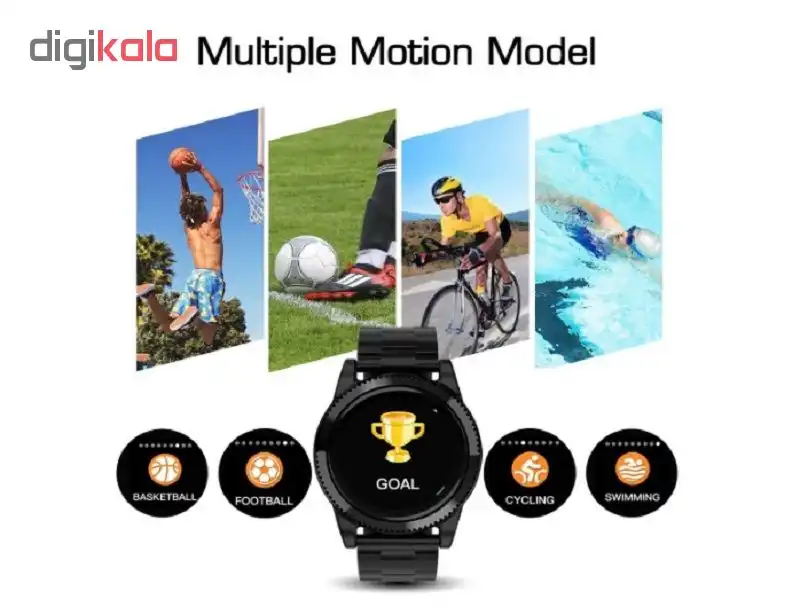 ساعت هوشمند مدل GOKOO سنسور اکسیژن خون (SpO2) همراه بند سیلیکونی یدکی