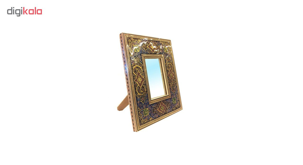 قاب آیینه خاتم لوح هنر طرح هندسی کد 1071