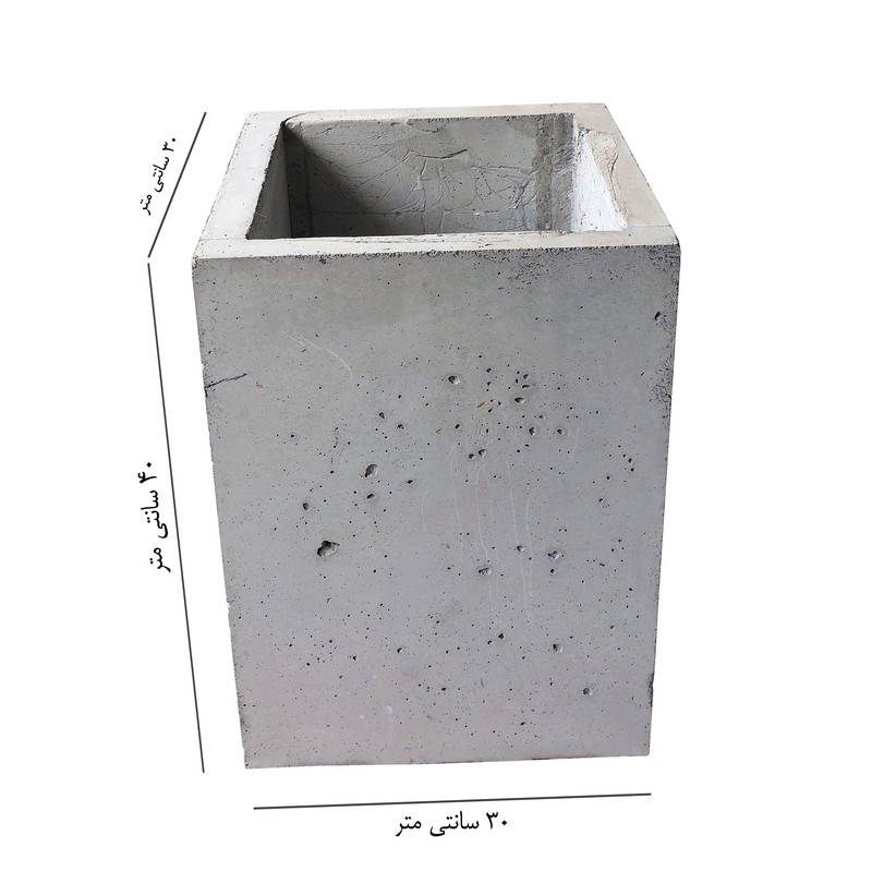 گلدان مدل بتن اکسپوز V40
