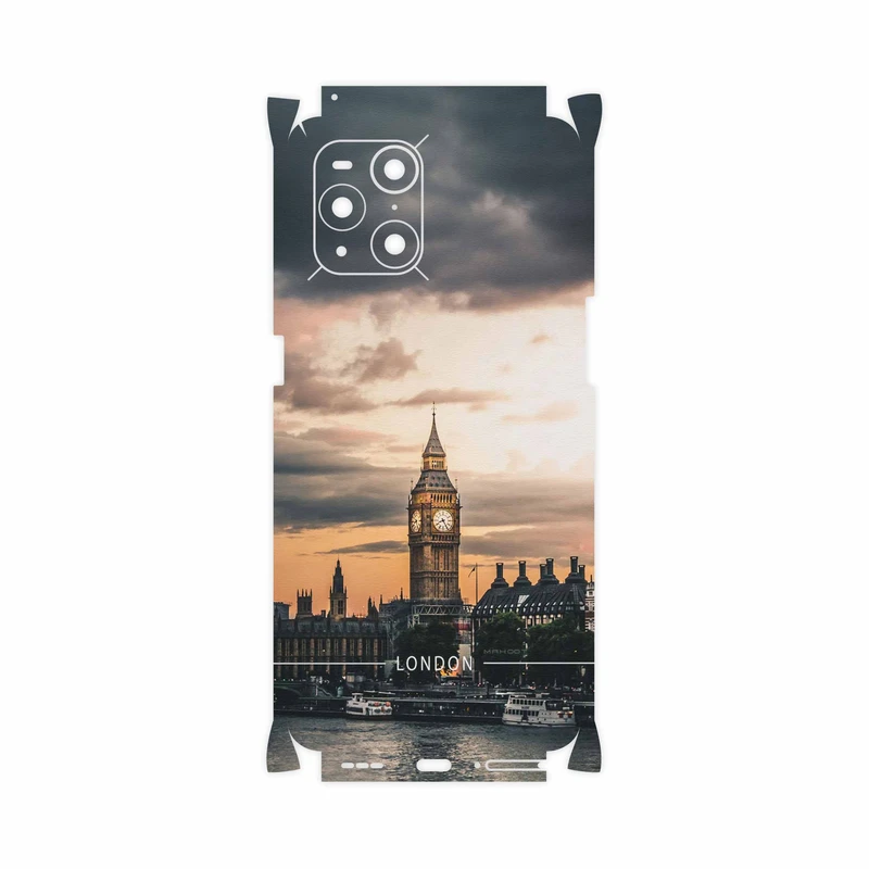 برچسب پوششی ماهوت مدل London-City-FullSkin مناسب برای گوشی موبایل اپو Find X3 Pro