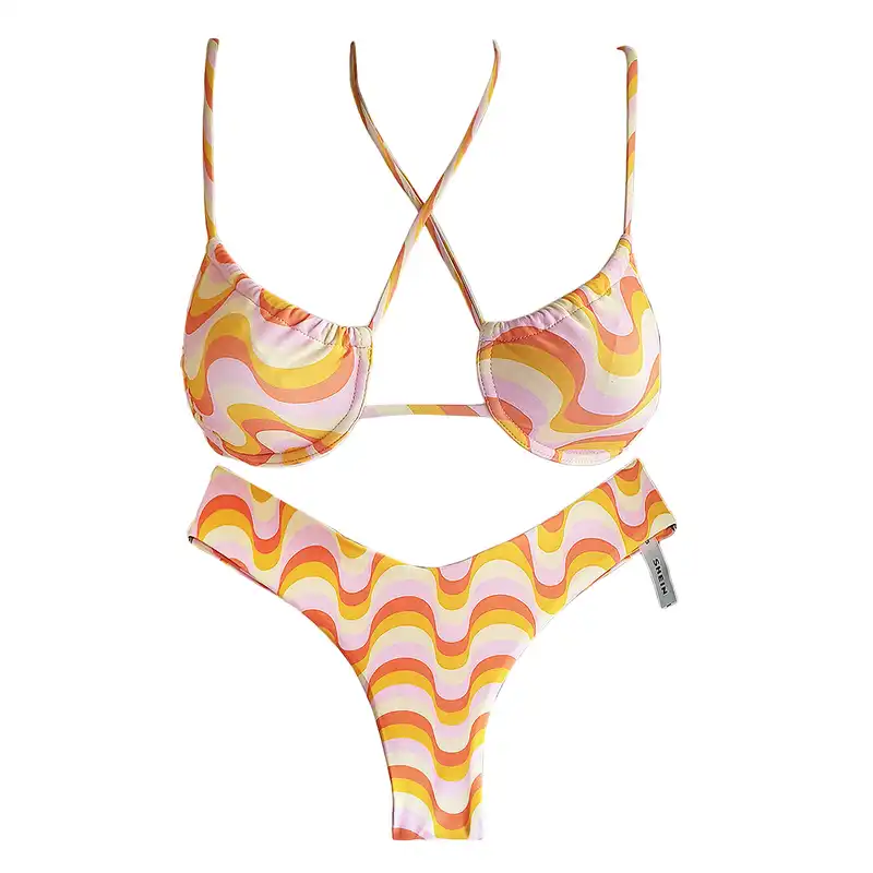 مایو زنانه شین مدل کاپ متحرک کد Bi-SH001