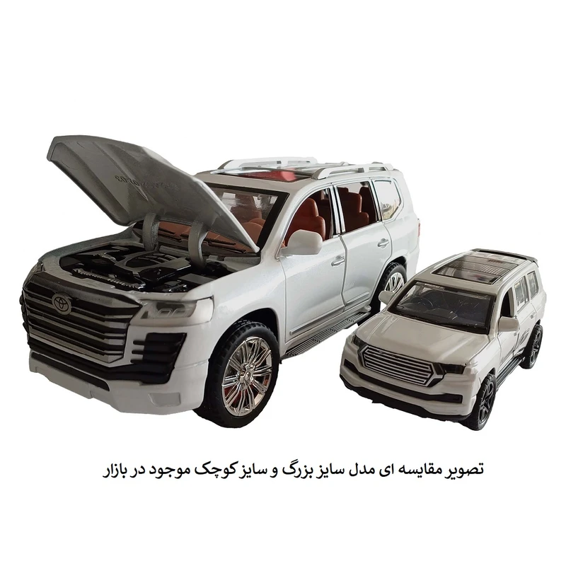 عکس شماره 23 : ماشین بازی مدل عقب کش فلزی سایز بزرگ طرح تویوتا لندکروز
