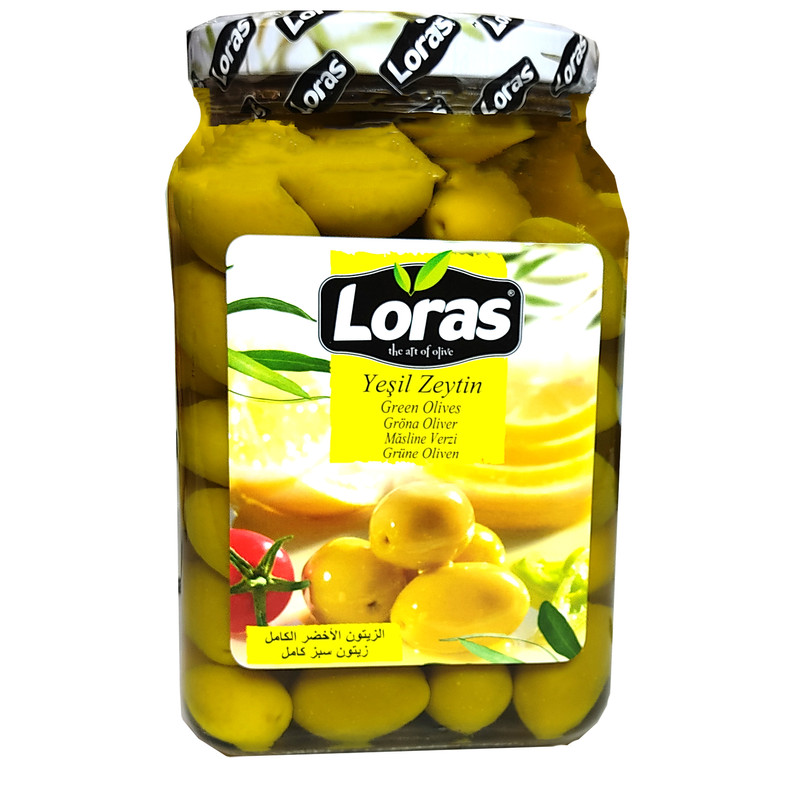 زیتون سبز هسته دار لوراس - 2250 گرم