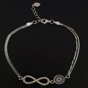 دستبند نقره زنانه مدل B82