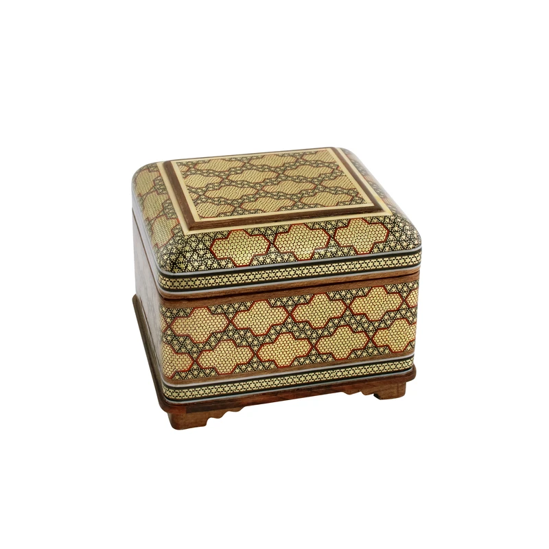 جعبه جواهرات خاتم کاری خادم ملّت کد 17 جعبه جواهرات خاتم کاری خادم ملّت کد 17