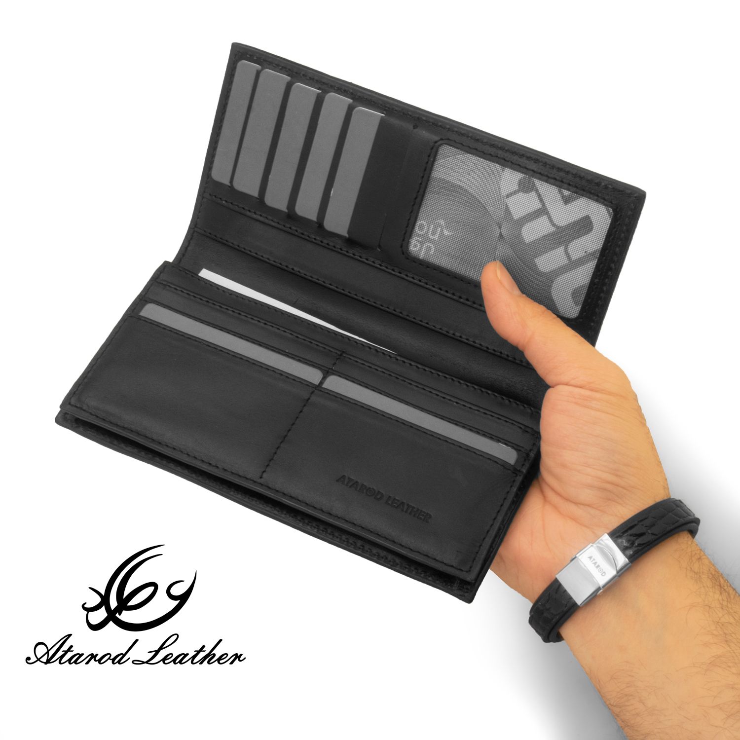 کیف پول چرم عطارد مدل چرم طبیعی کد K45 -  - 2