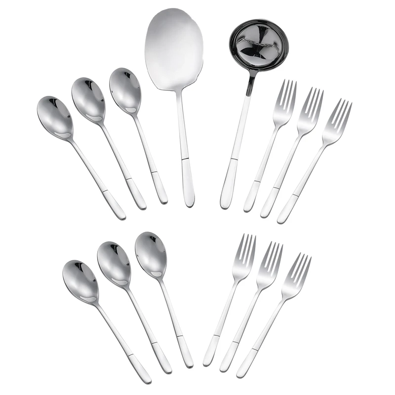 سرویس قاشق و چنگال 14 پارچه جی فی نی مدل G-56