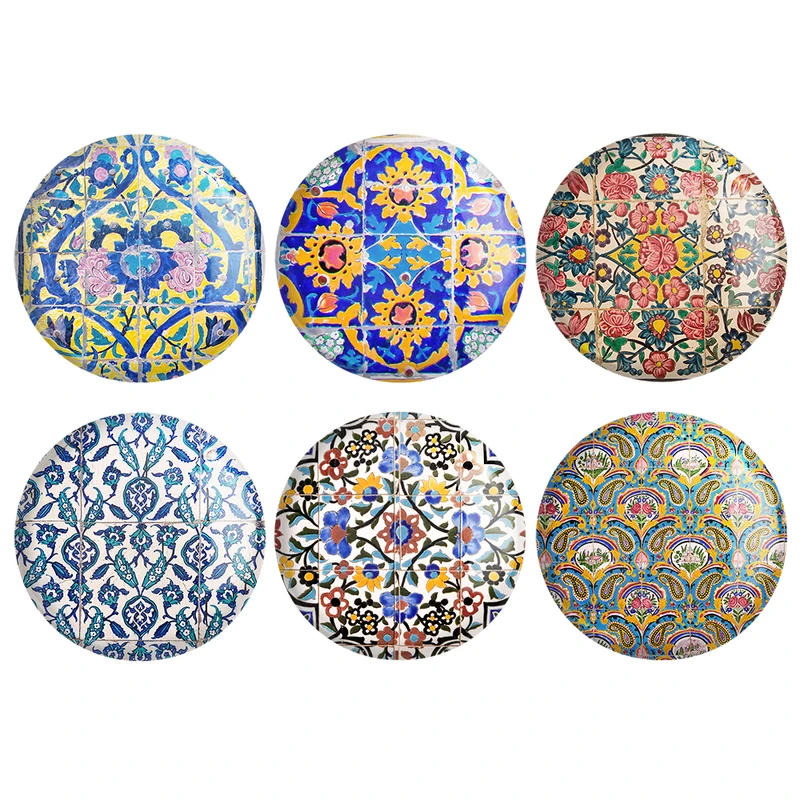 مگنت خندالو طرح کاشی کد 98A مجموعه 6 عددی