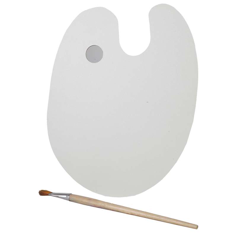 پالت رنگ چوبی بومیران بیضی پالت رنگ چوبی بومیران بیضی