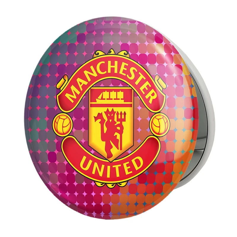 آینه جیبی خندالو طرح باشگاه منچستر یونایتد مدل تاشو کد 26514 