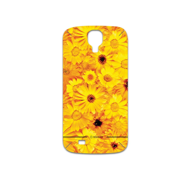 برچسب پوششی ماهوت مدل Yellow-Flower مناسب برای گوشی موبایل سامسونگ Galaxy S4