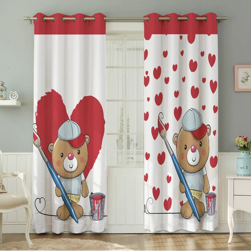 پرده نیروانا طرح کودک  مدل هازان کد 8718 سایز 140×280 سانتی متر