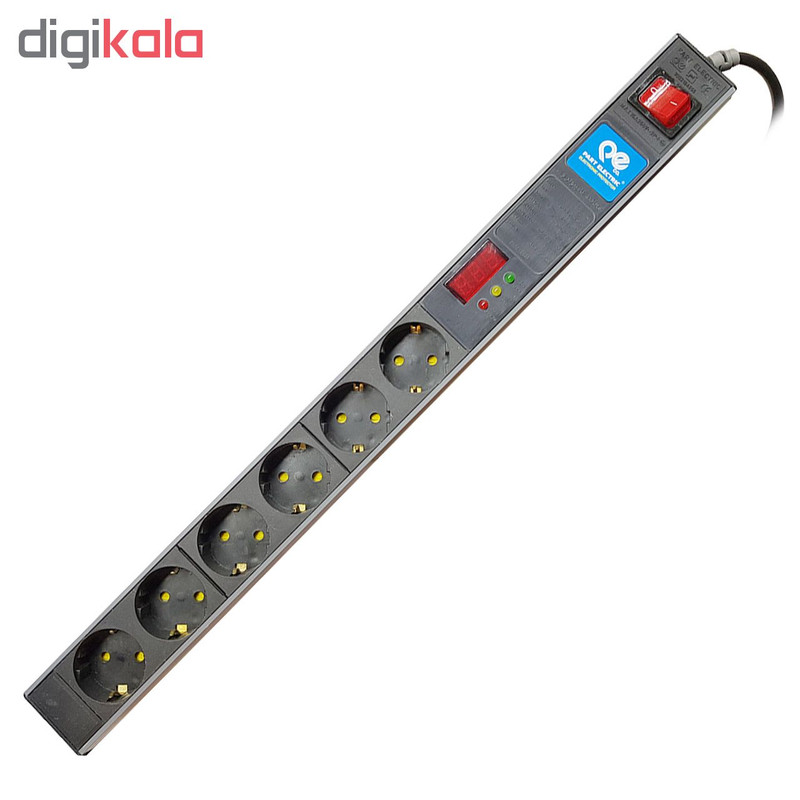 چندراهی و محافظ برق با نمایشگر ولتاژ پارت الکتریک مدل آذین کد 5443 چندراهی و محافظ برق با نمایشگر ولتاژ پارت الکتریک مدل آذین کد 5443