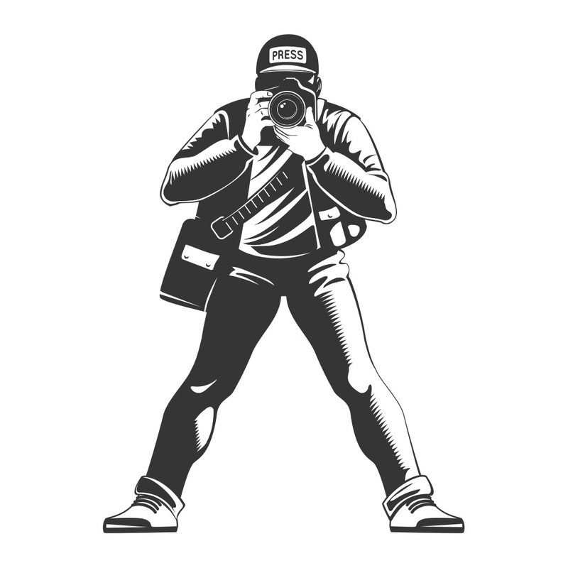 استیکر لپ تاپ گراسیپا طرح عکاس کد 01