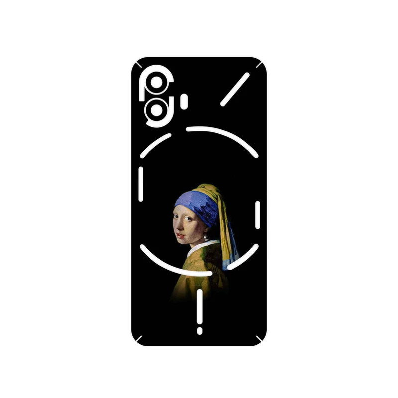 برچسب پوششی ماهوت مدل Girl with a Pearl Earring of Vermeer مناسب برای گوشی موبایل ناتینگ Phone 2