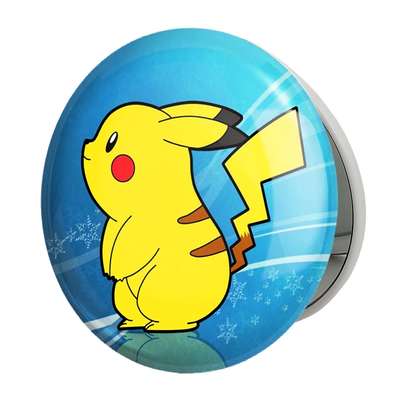 آینه جیبی خندالو طرح پیکاچو انیمه پوکمون مدل تاشو کد 17385 