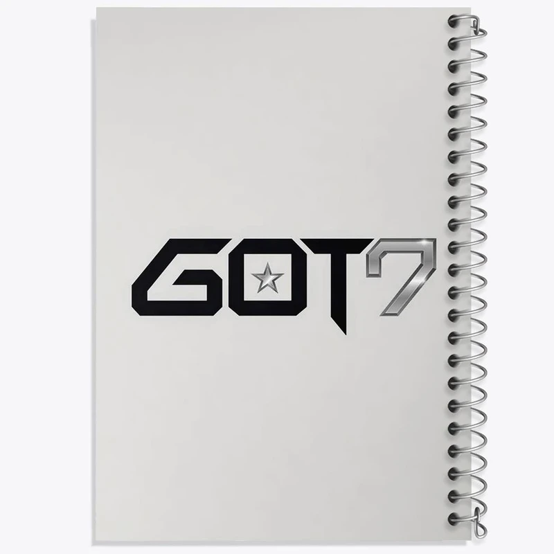 دفتر مشق 100 برگ خندالو طرح گروه گات سون GOT7 کد 11642
