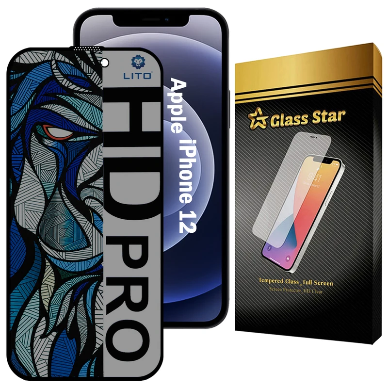 محافظ صفحه نمایش گلس استار مدل LITOPRVG مناسب برای گوشی موبایل اپل iPhone 12
