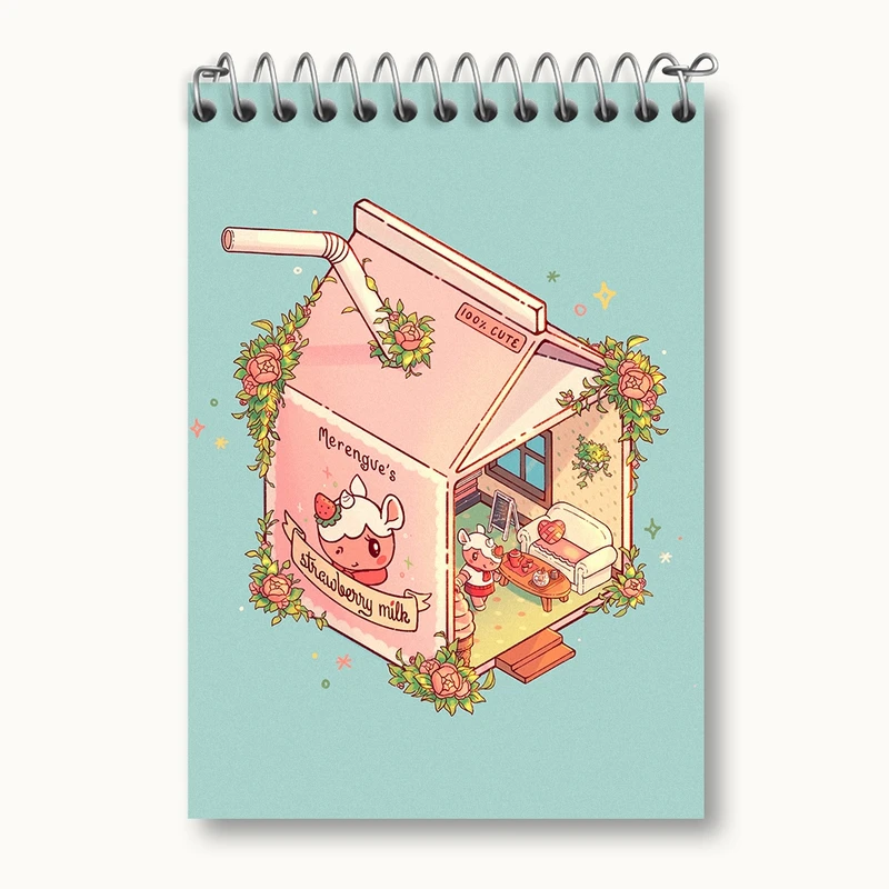 دفتر یادداشت 50 برگ خندالو مدل بازی انیمال کراسینگ (Animal Crossing) کد 32656