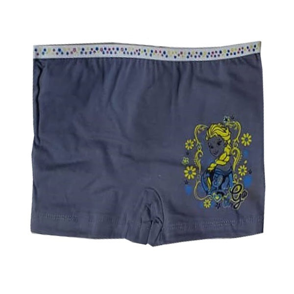 شورت دخترانه طرح گل رنگ خاکستری