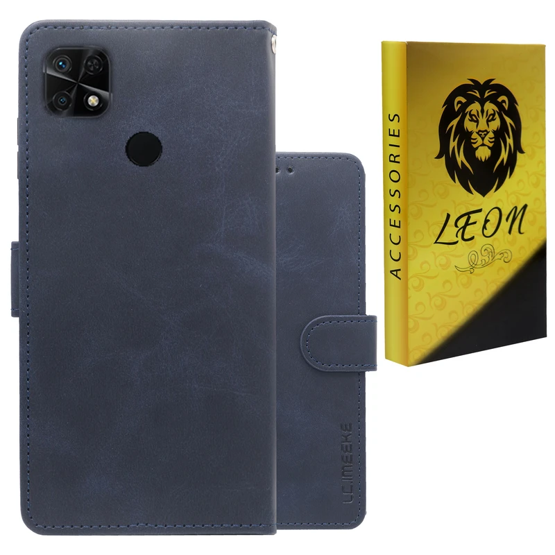 کیف کلاسوری لئون مدل Gira Oro مناسب برای گوشی موبایل شیائومی Redmi 10C 4G