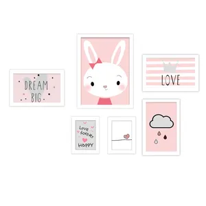  تابلو کودک و نوزاد مدل خرگوش کد 1 مجموعه هفت عددی