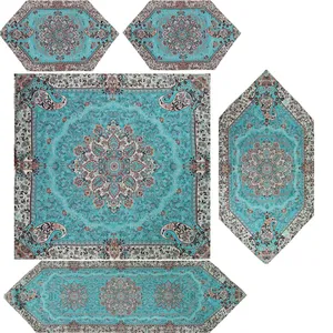 ست پنج تکه رومیزی ترمه مدل اطلس کد At01