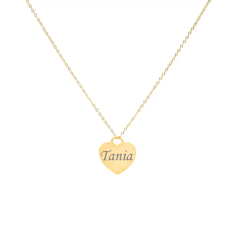 گردنبند طلا 18 عیار زنانه لیردا مدل  اسم تانیا