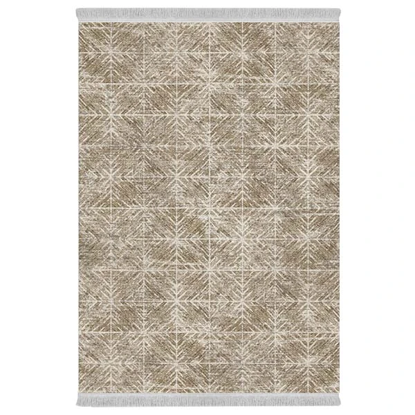 فرش پارچه‌ای دفه مدل فرشینه هازان مخمل طرح فانتزی کد 3334