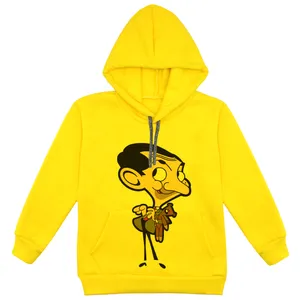 هودی پسرانه مدل مستربین کد F201 رنگ زرد