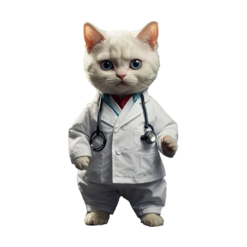 استیکر پارچه و لباس پاد آفرین مدل گربه مینیمال کد 1176