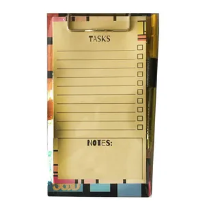 تخته شاسی رادمان طرح برگ کد 1  سایز  A6 به همراه کاغذ یادداشت و خودکار 