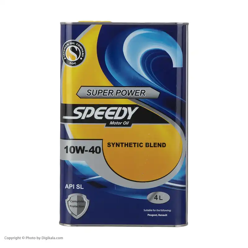 روغن موتور اسپیدی مدل Super Power 10W-40 حجم 4 لیتر
