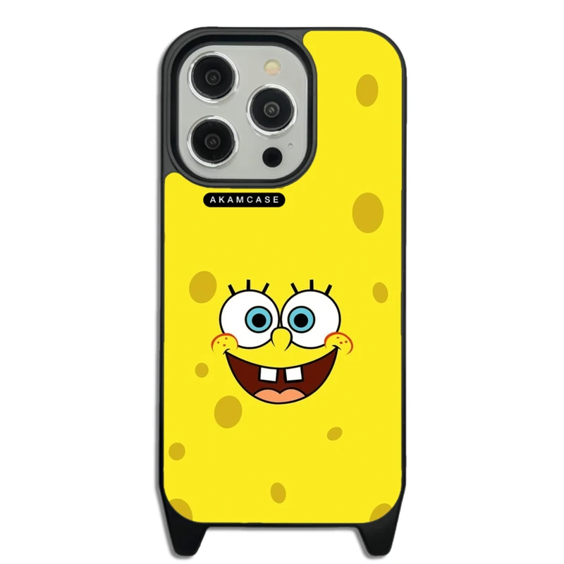 کاور آکام مدل AMC-WLA14PRO-SPONGE BOB4 مناسب برای گوشی موبایل اپل iPhone 14 Pro