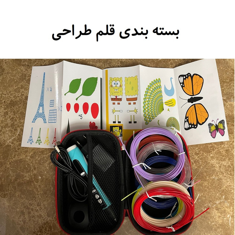 قلم طراحی سه بعدی مدل P12 به همراه فیلامنت PLA