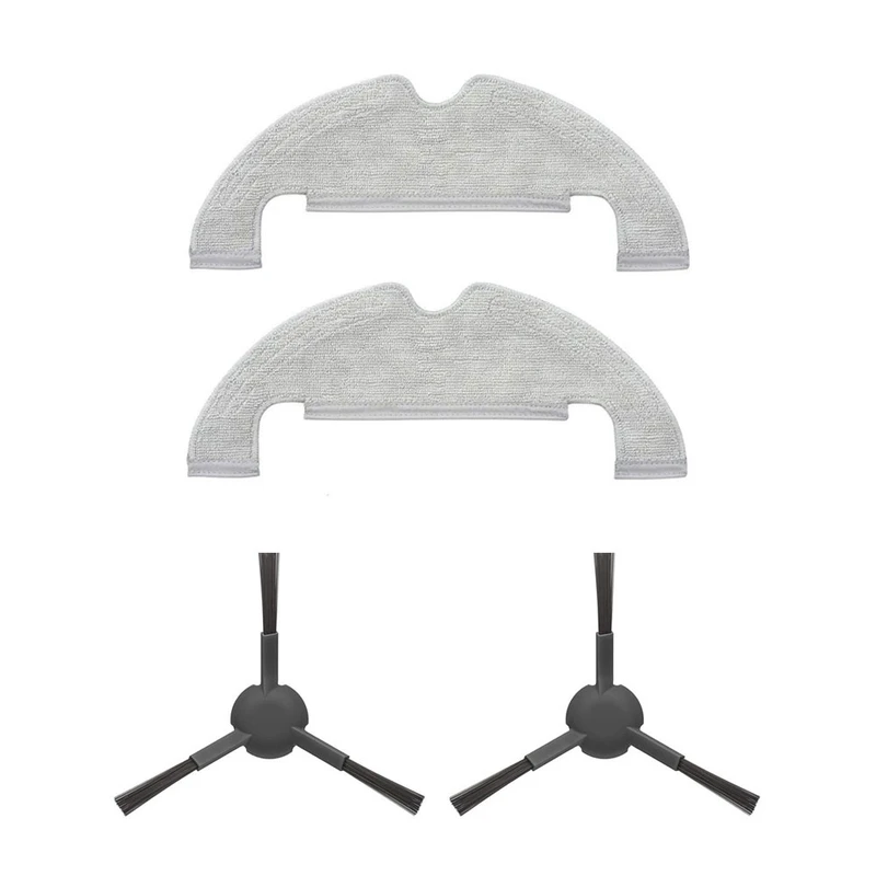 پد تی و برس کناری جارو رباتیک مدل Z10 مناسب برای جاروبرقی رباتیک DREAME Z10 PRO مجموعه 4 عددی