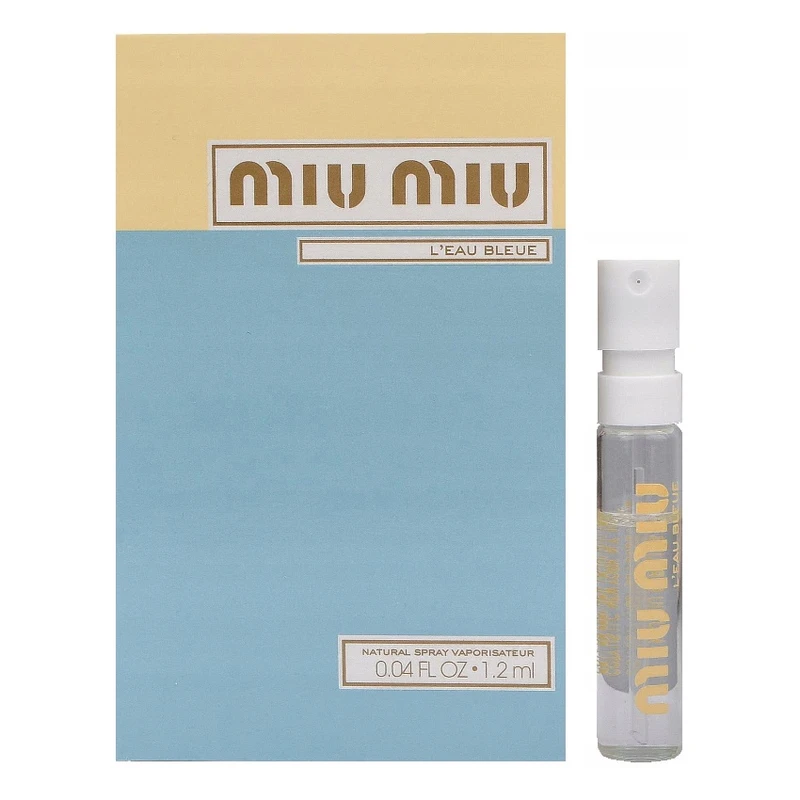 عطر جیبی زنانه میو میو مدل LEau Bleue با رایحه خنک حجم 1.2 میلی‌لیتر