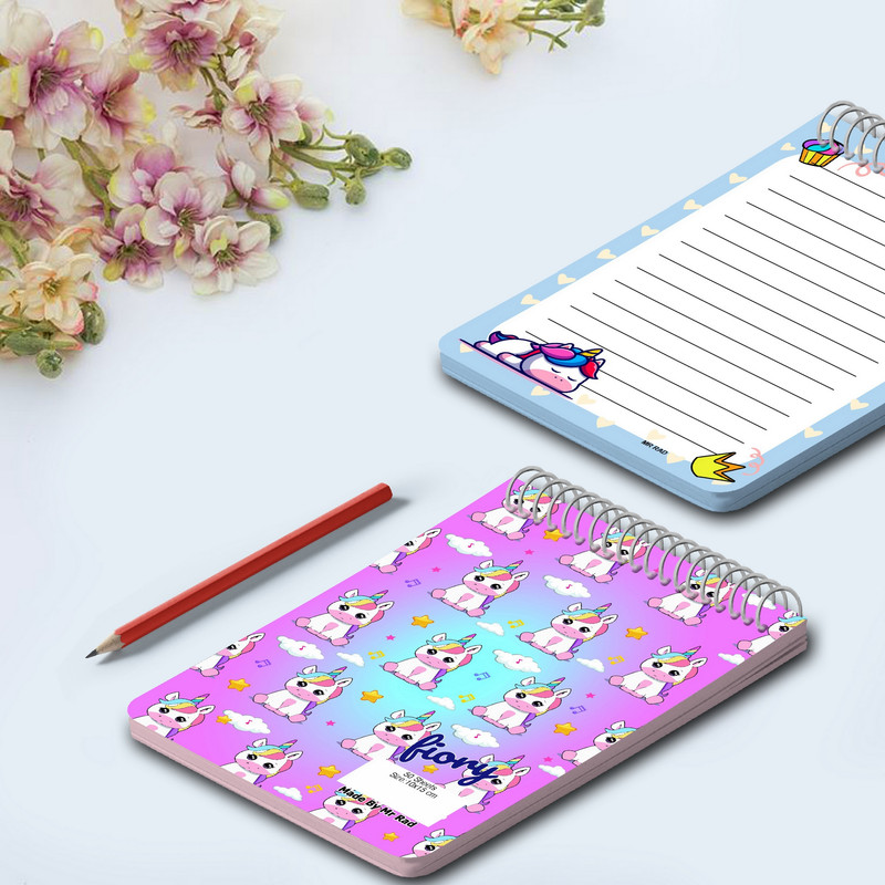 دفترچه یادداشت مستر راد طرح یونیکورن مدل اسب تک شاخ کد fiory 1752