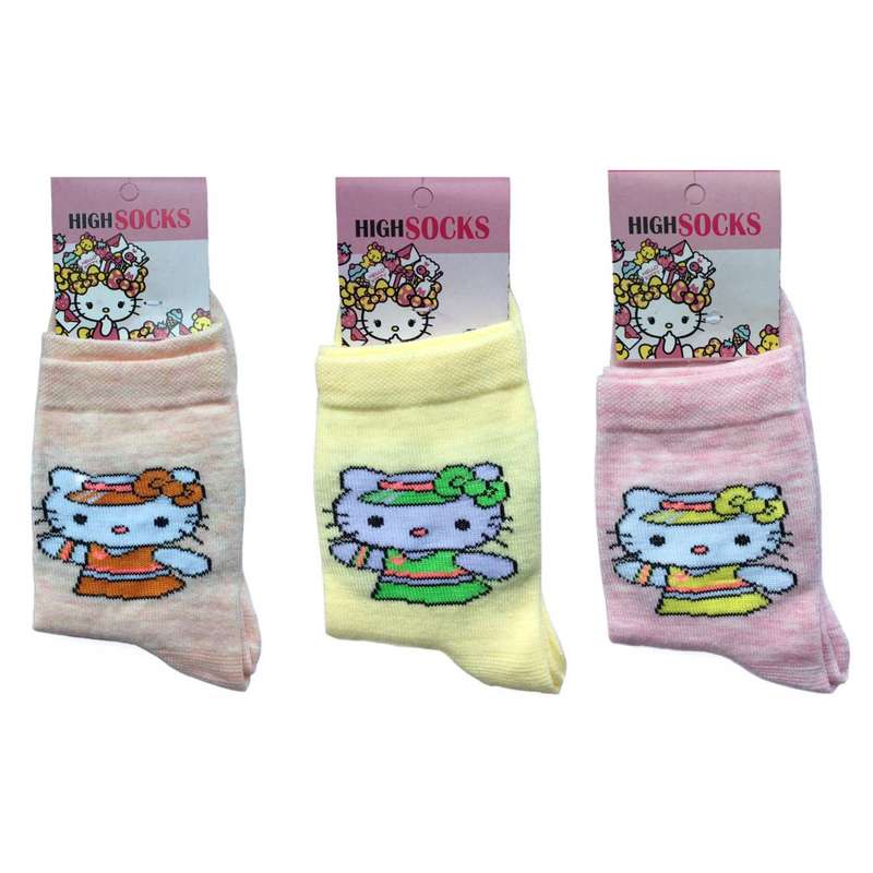 جوراب دخترانه کد 6154838 مجموعه 3 عددی.