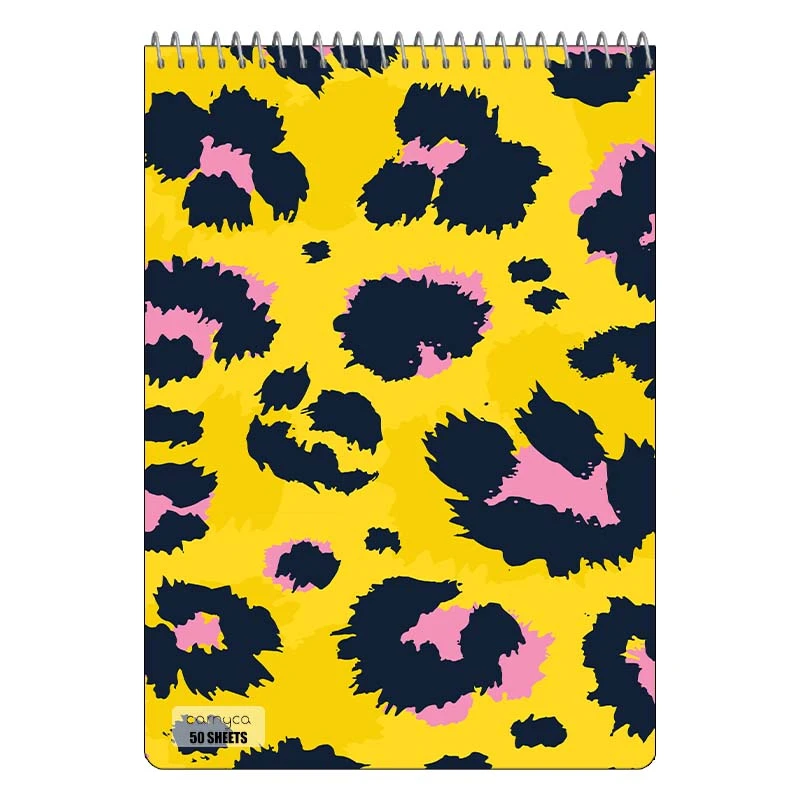 دفتر نقاشی 50 برگ سیمی کارنیکا طرح پترن پوست Animal Pattern کد 30490