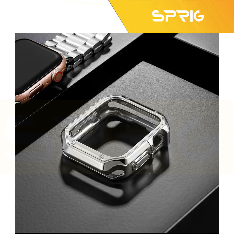 بند اسپریگ مدل Simple Link Lux مناسب برای اپل واچ سری 4/5/6/SE سایز 44mm به همراه کاور
