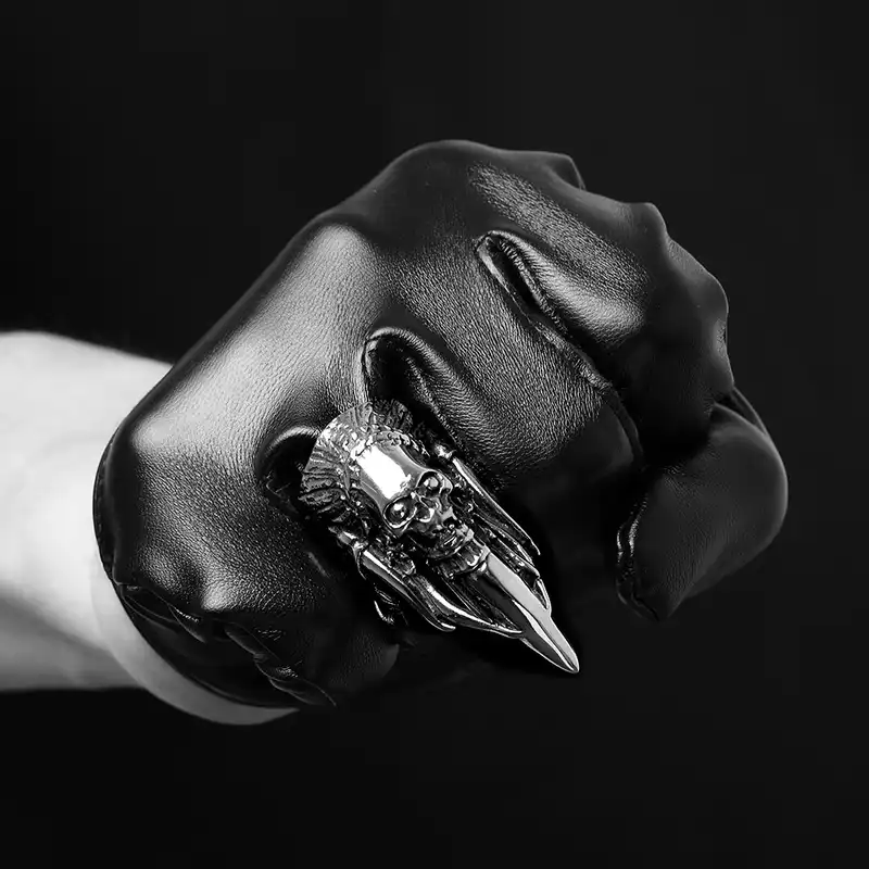 انگشتر مردانه گومایا مدل جنگوی سرخپوستی