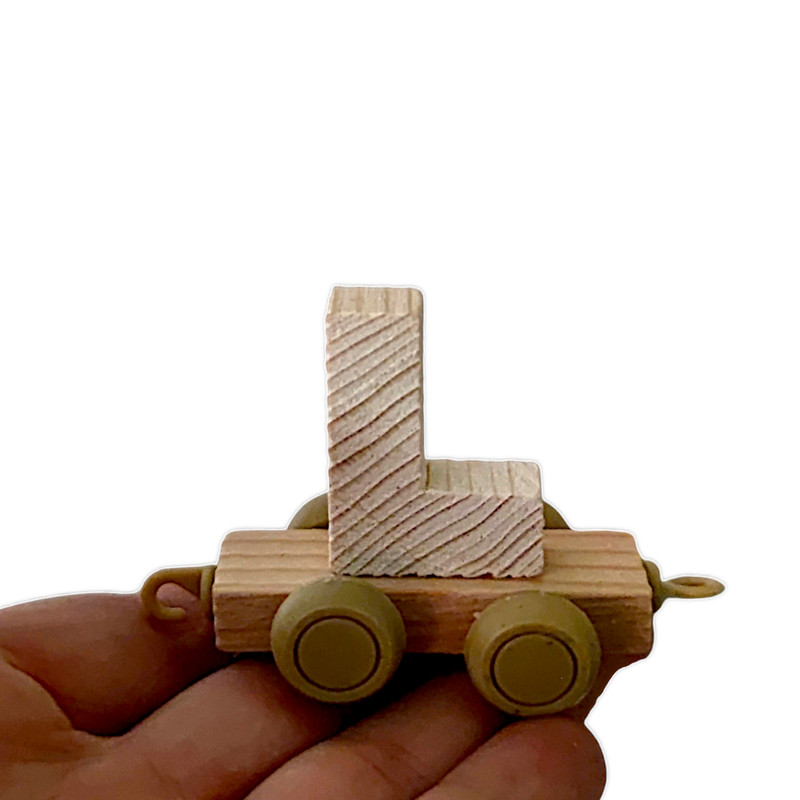 اسباب بازی چوبی مدل حروف انگلیسی قطار